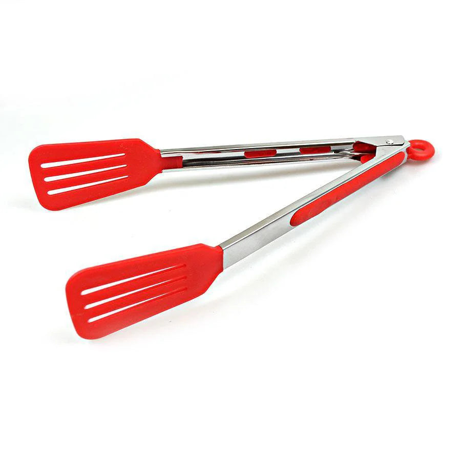 Plastic Kitchen BBQ Salad Food Serving Tongs 26 cm Assorted Colours