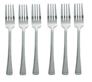 Stainless Steel Kitchen Forks 17 cm Pack of 6