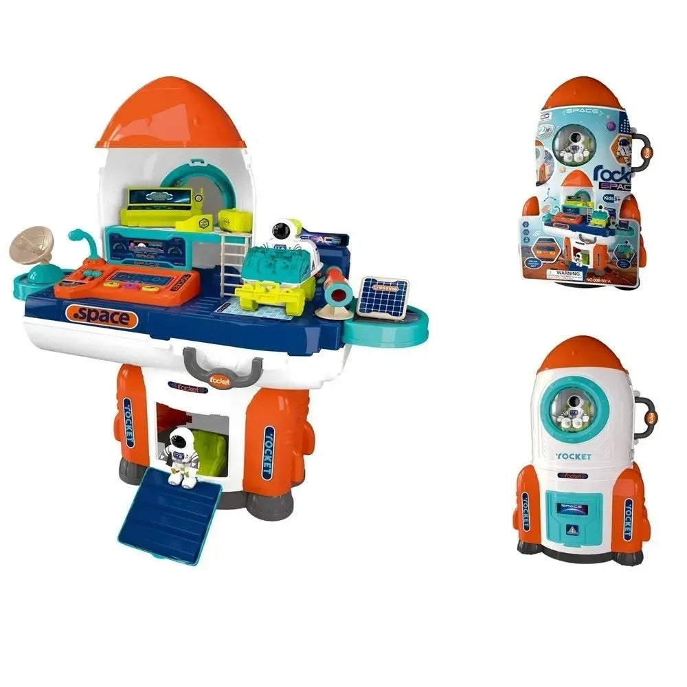 008-501A 2-In-1 Rocket Playset