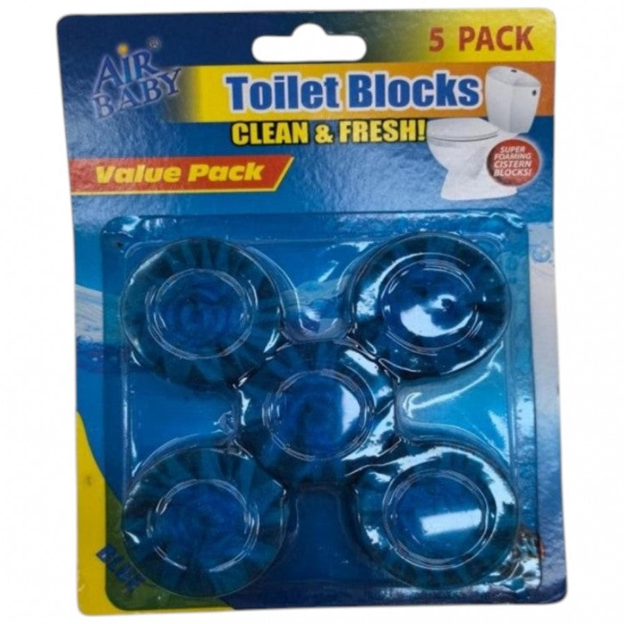 0805-2191 5-Pack Toilet Blocks – Foaming Fresh Cleaning