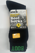 Active Star Men Boot Socks Black (Pack of 3 Pair)