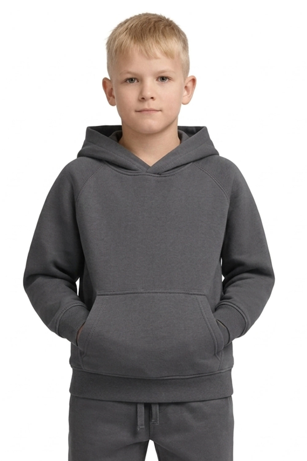 Active Star Kids Pullover Hoodie Dark Grey