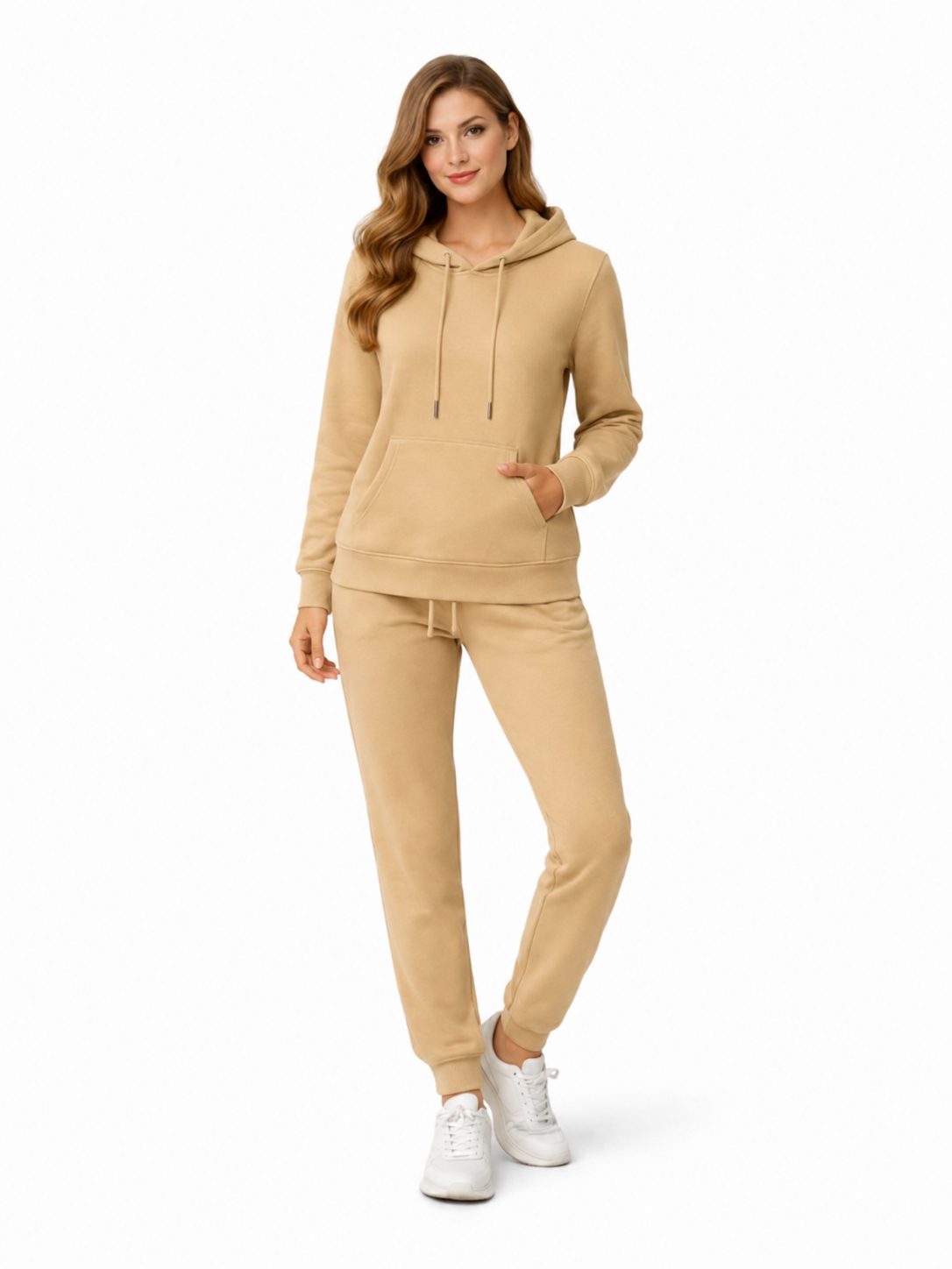 Active Star Ladies Dark Oyster Pullover Hoodie Tracksuit