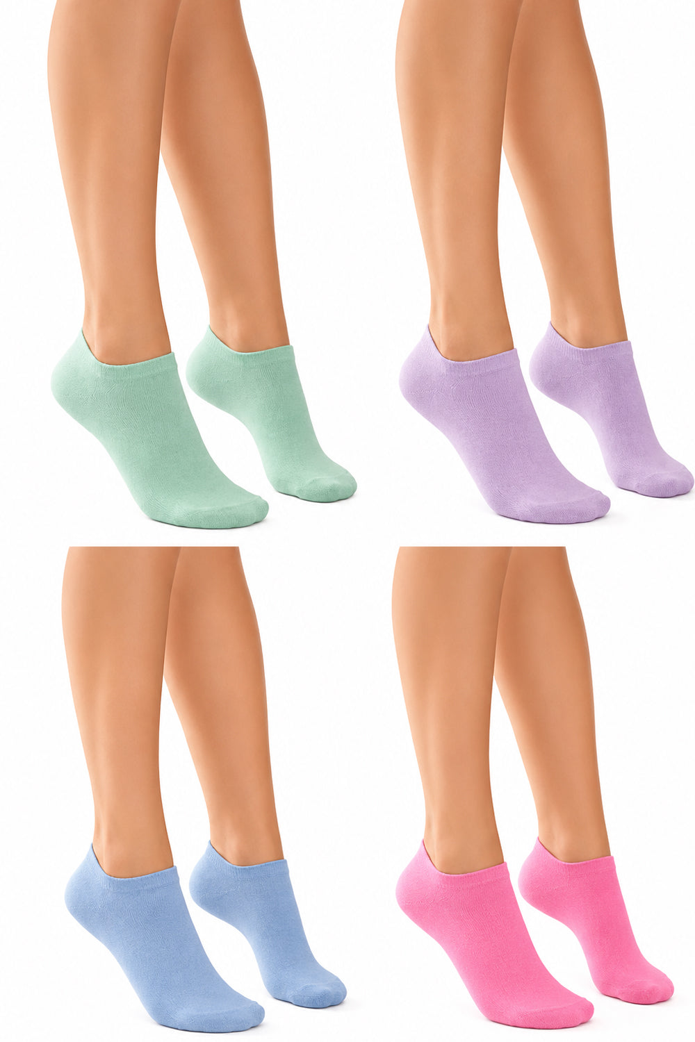 Active Star Ladies Trainer Socks Pastel (Pack of 7 Pair)