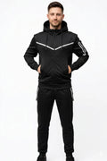 Active Star Men's Black Hooded Tracksuit (Sold in Cartons Only)