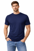 Active Star Men's Crew Neck Half Sleeve T-Shirt Navy