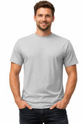 Active Star Men's Grey Crew Neck Half Sleeve T-Shirt