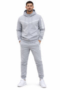 Active Star Men's Grey Hooded Tracksuit