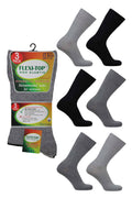 Active Star Mens Non-Elastic Flexi-Top Diabetic Cotton Socks (Pack of 3 Pair)