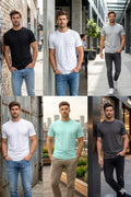Active Star Men's Plain T-Shirts Assorted Colors (Sold in Carton Only)