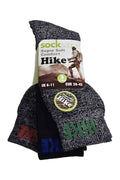 Active Star Men Soft Comfort Hike Socks Melange (Pack of 3 Pairs)