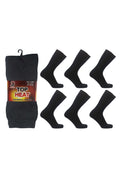 Active Star Men's 3 Pairs Black Top Heat Thermal Socks
