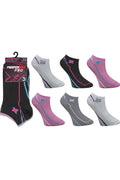 Active Star Women’s Trainer Socks Velocity Lines Design (Pack of 3 Pair)