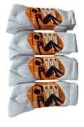 Active Star Plain Sport Socks White Without Logo (Pack of 3 Pairs)