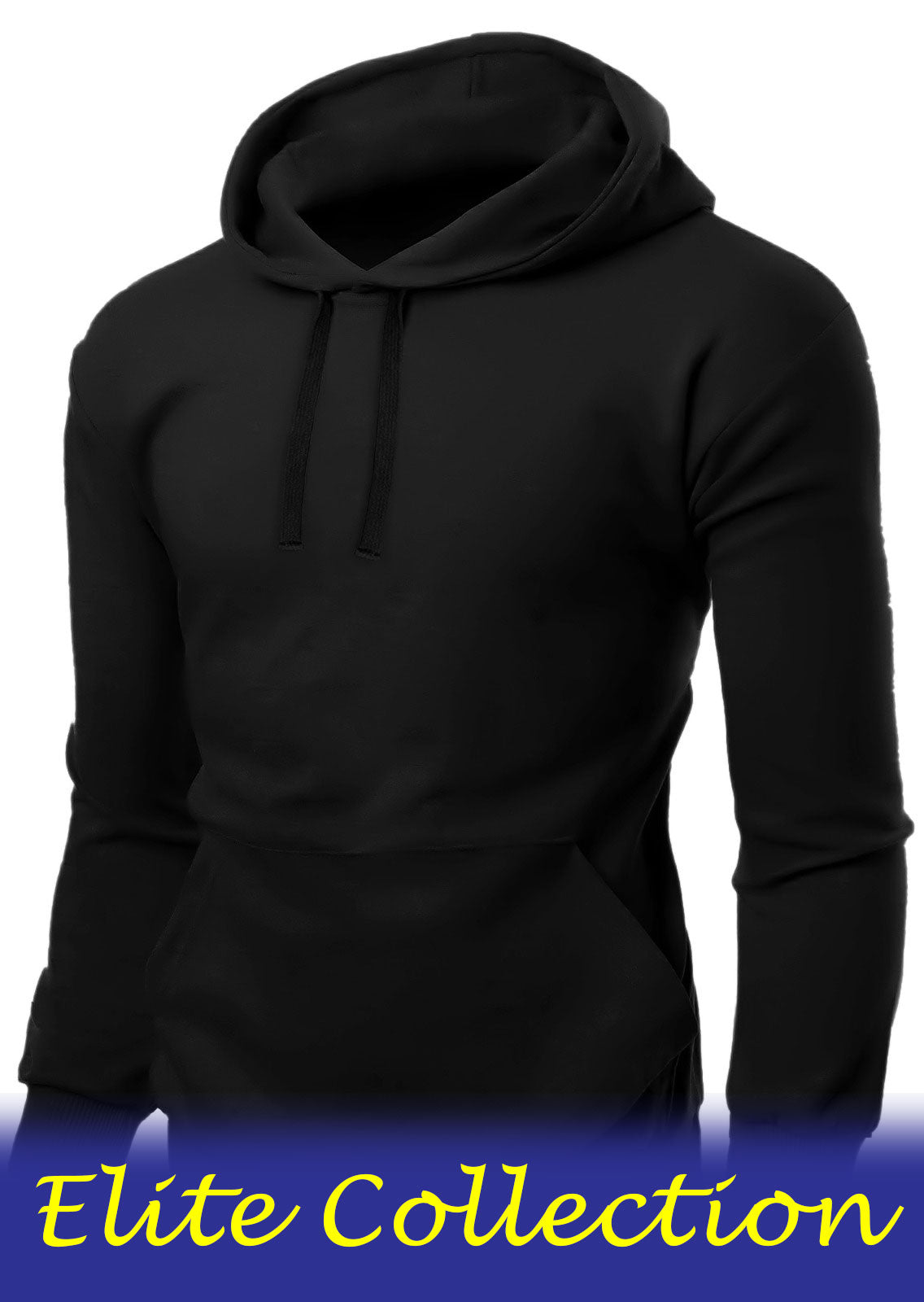 ACTIVE STAR Unisex Fleece Pullover Black Hoodie(Elite Collection)