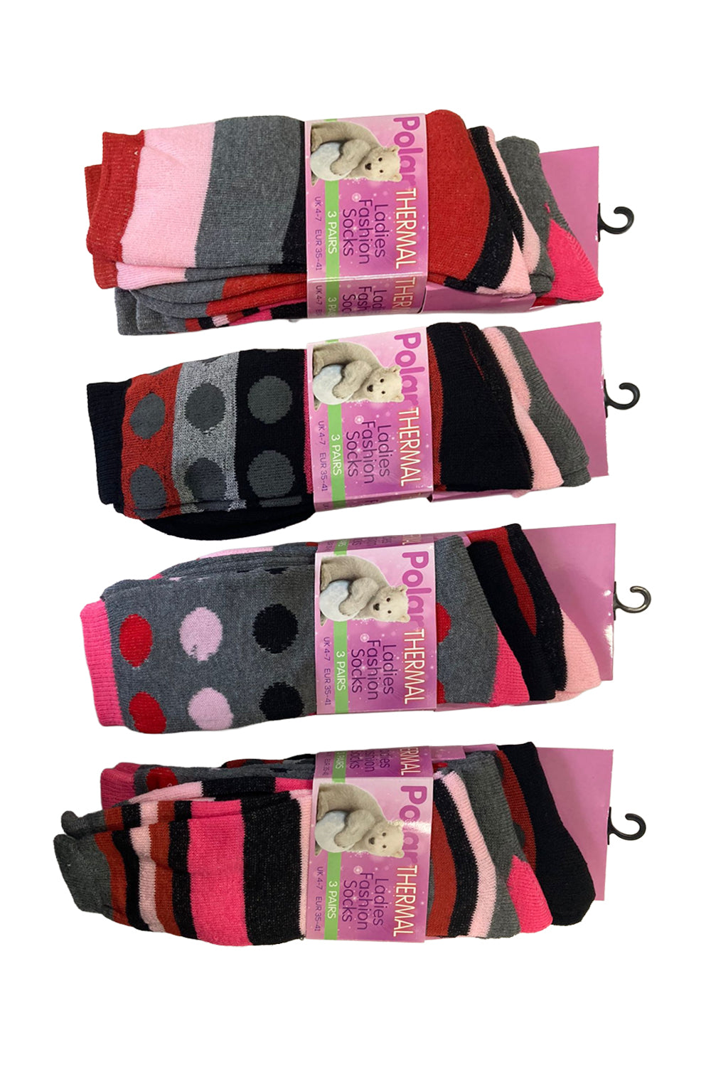 Active Star Womens Thermal Socks  Dot
