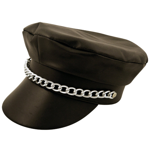 Wickedfun Adult Black Biker Hat