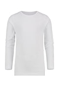 Active Star Men White Crew Neck Long Sleeve TShirt