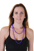 Wickedfun Purple Plastic Beads Necklaces (Approx 48 Inches)