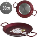ASHLEY Non Stick Paella Pan 30cm Steel Handles STB0043 STK30-RED