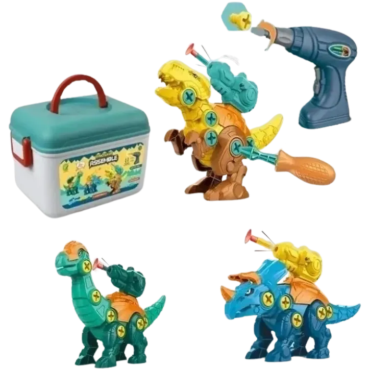 333-136 Assemble Dinos With Drill &amp; Screwdriver
