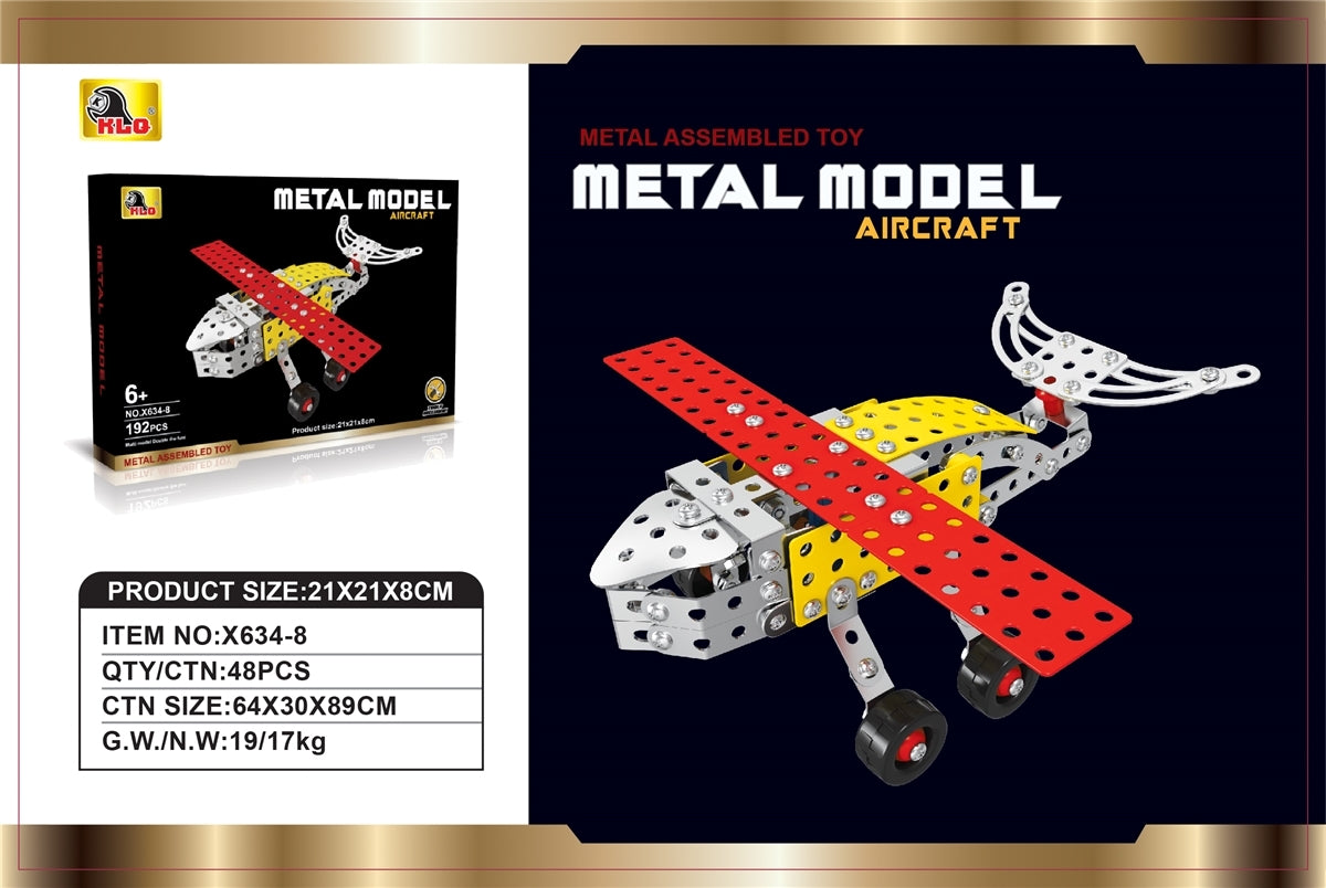 X634-8 Metal Model Aircraft (192 PCS)