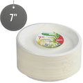 Disposable Compostable Eco-Bio Bagasse Sugarcane Plates 7" Pack of 50 ST81423