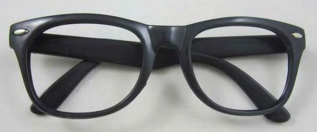 Wickedfun Black Colour Without Lens Glasses (Pack of 12)