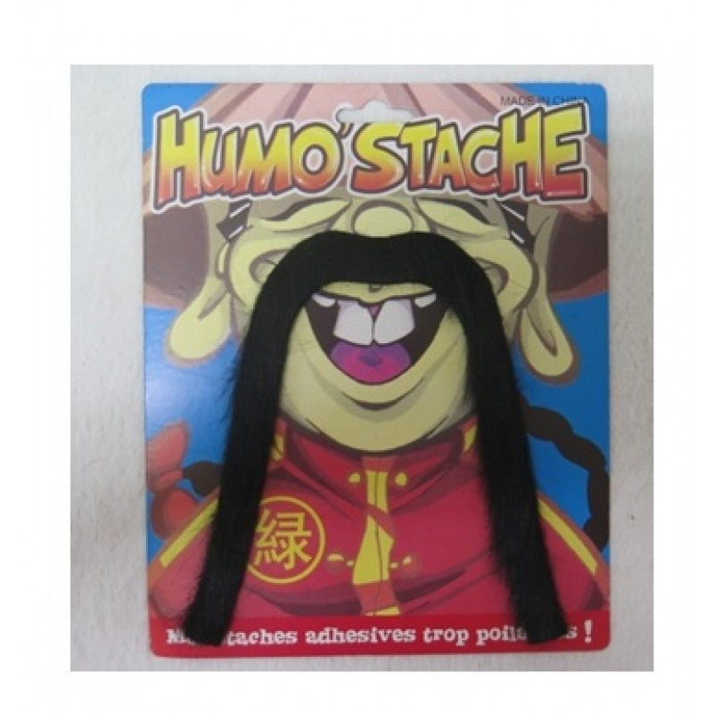 Black Long Mustache (Carded)