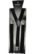 Wickedfun Black Plain Braces (2.5 cm)