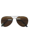 Wickedfun Aviator Brown Glasses with Black Frame (Pack of 12)