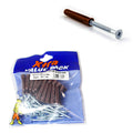Brown Wall Plugs & 10 x 2 Screws Xtra Value Diy 5325 / 3256