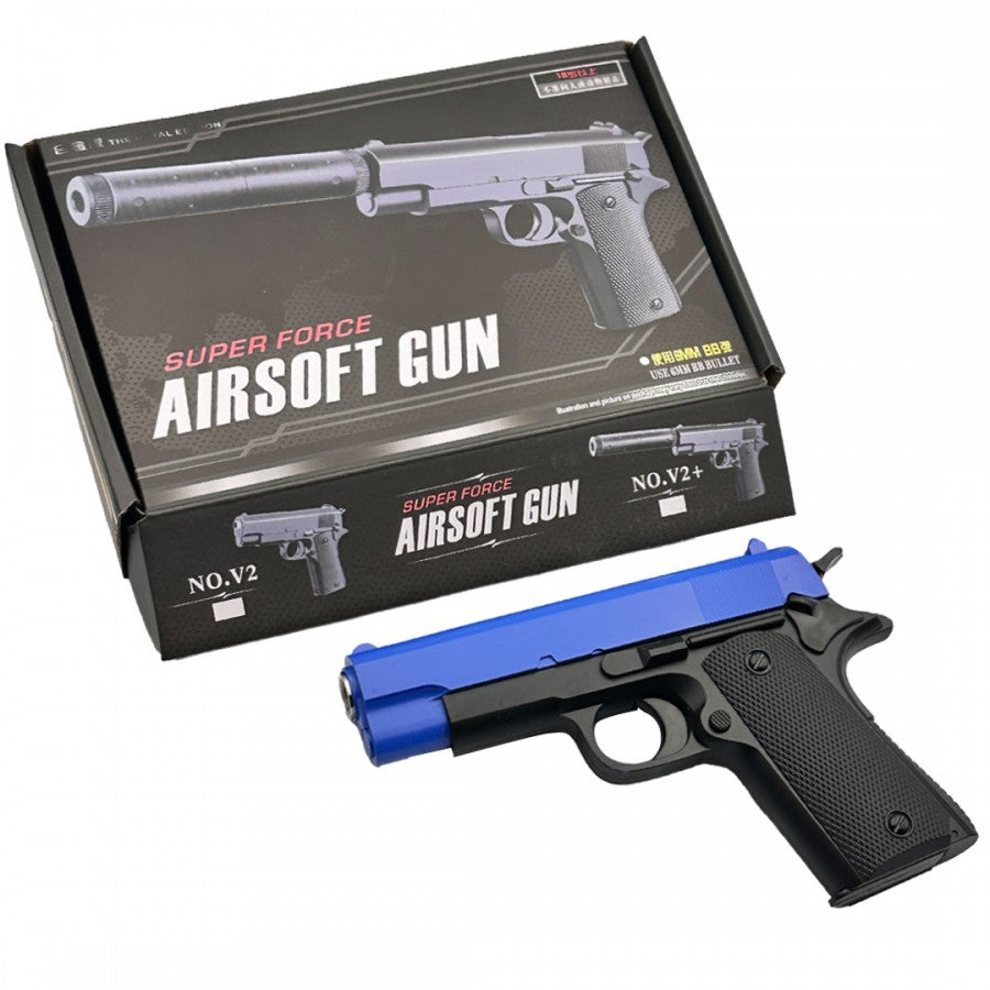 V2 Pistol BB Gun (Black &amp; Blue)