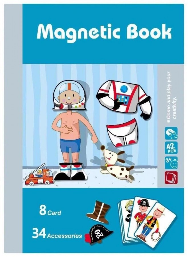 8726-2 34pc Outfit Magnetic Book
