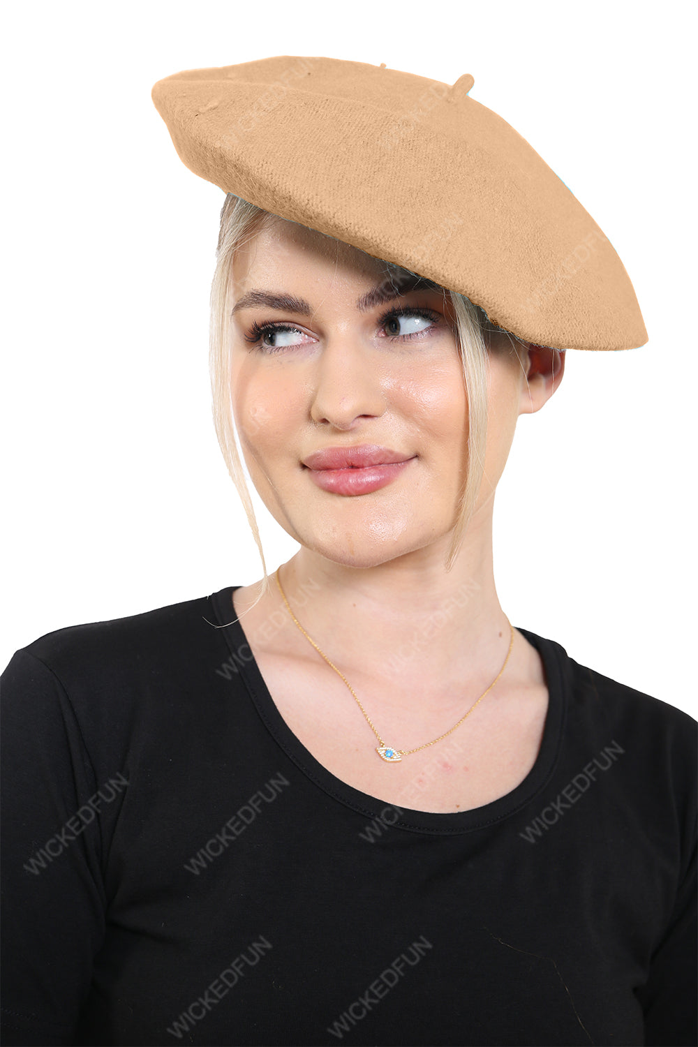 Wickedfun Camel Beret Hat