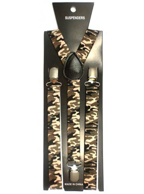 Wickedfun Camouflage Printed Braces (2.5 cm)