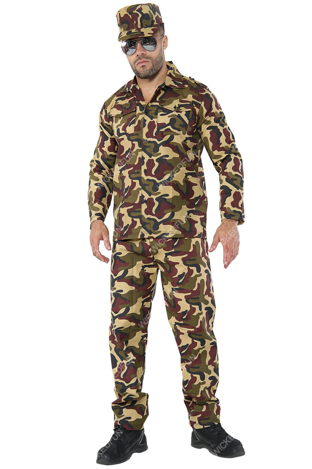 Wickedfun Camouflage Army Men Costume