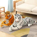 H-748-3 30cm Plush Tiger Yellow/White