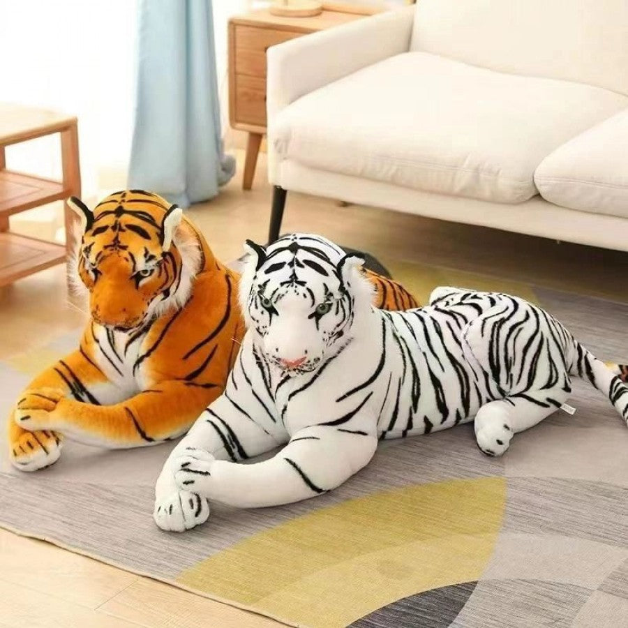 H-748-3 30cm Plush Tiger Yellow/White