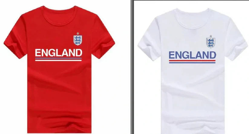 50x T-1 England T-Shirt Assorted Sizes S/M/L/XL/XXL (Box of 50)