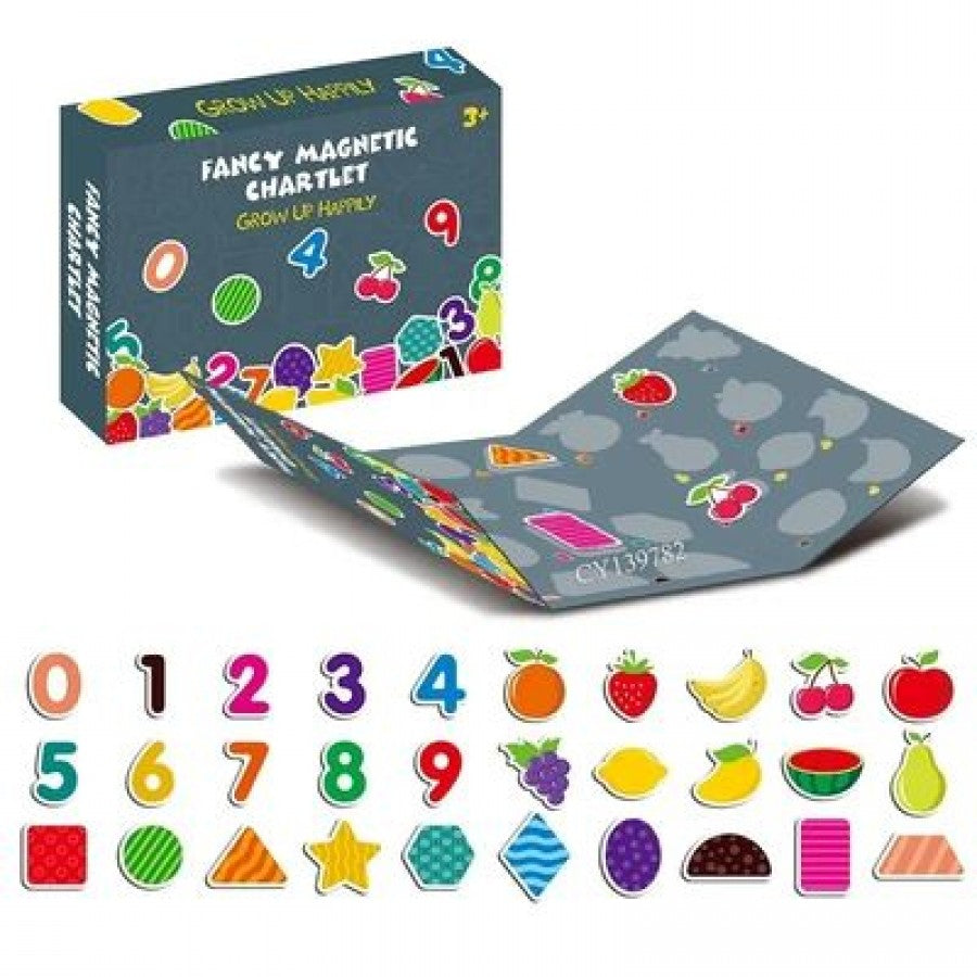 8326-5 Magnetic Puzzles Numbers and Fruits