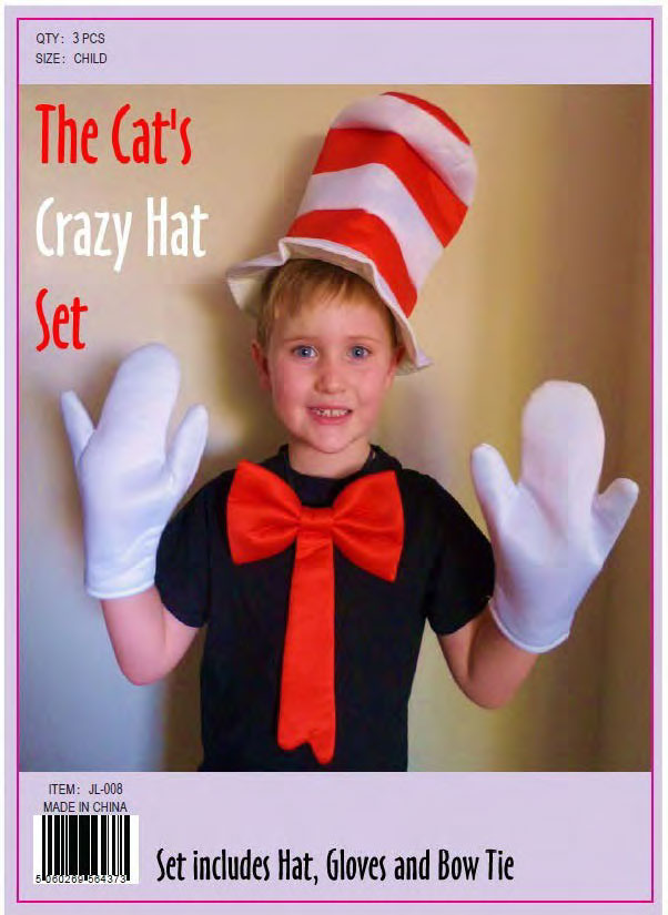 Wickedfun Crazy Cat's Crazy Hat Set