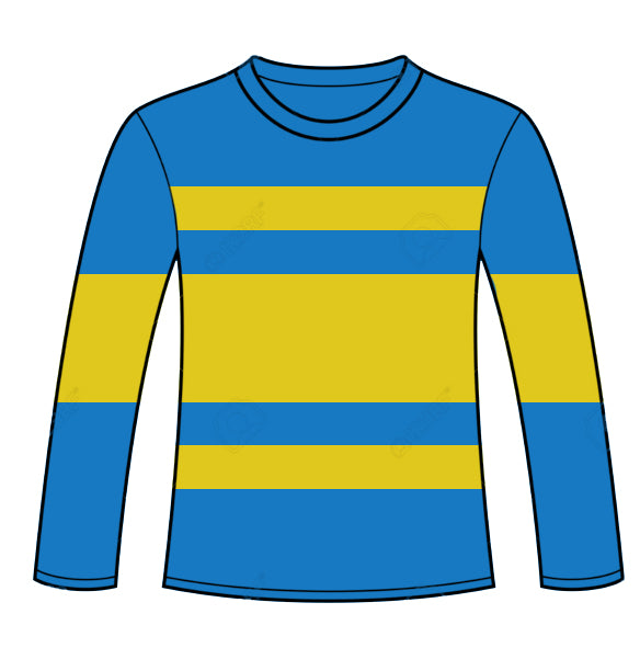 Wickedfun Children's Striped Top Blue-yellow