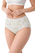 Active Star Cotton Rich Floral Print Full Briefs for Women (Pack of 3 Pcs)