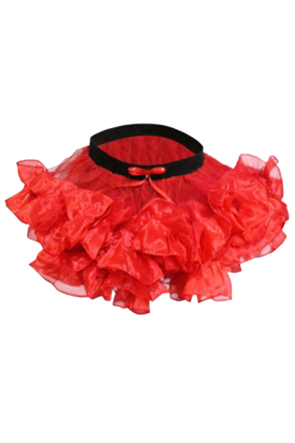 Crazy Chick Adult 2 Layers Red Short Ruffle Tutu Skirt