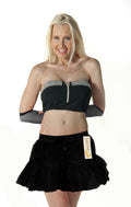 Crazy Chick Adult 2 Layers Black Tutu Skirt
