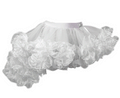 Crazy Chick Girls white Burlesque Ruffle Tutu Skirt