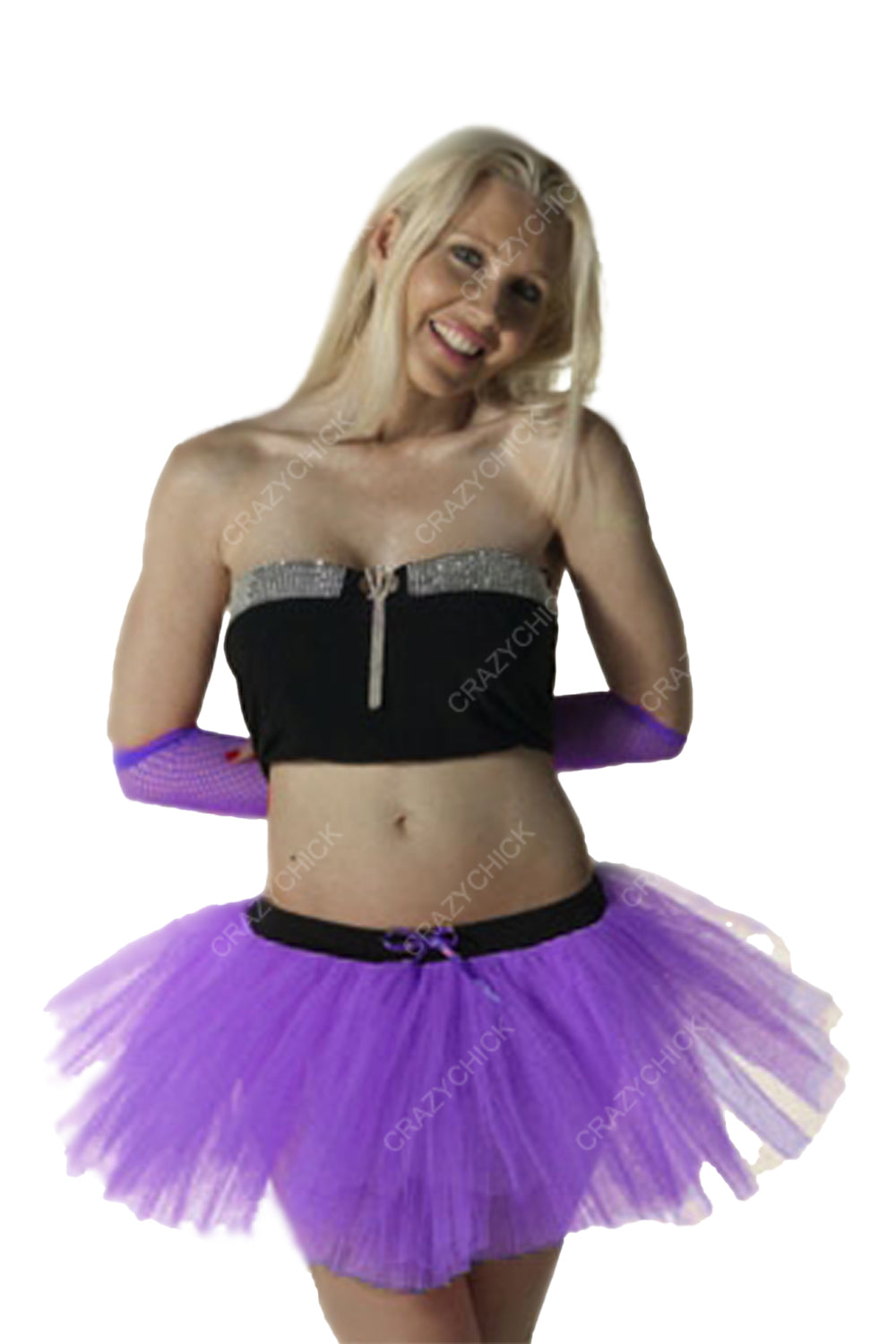 Crazy Chick Adult 3 Layers Purple Tutu Skirt