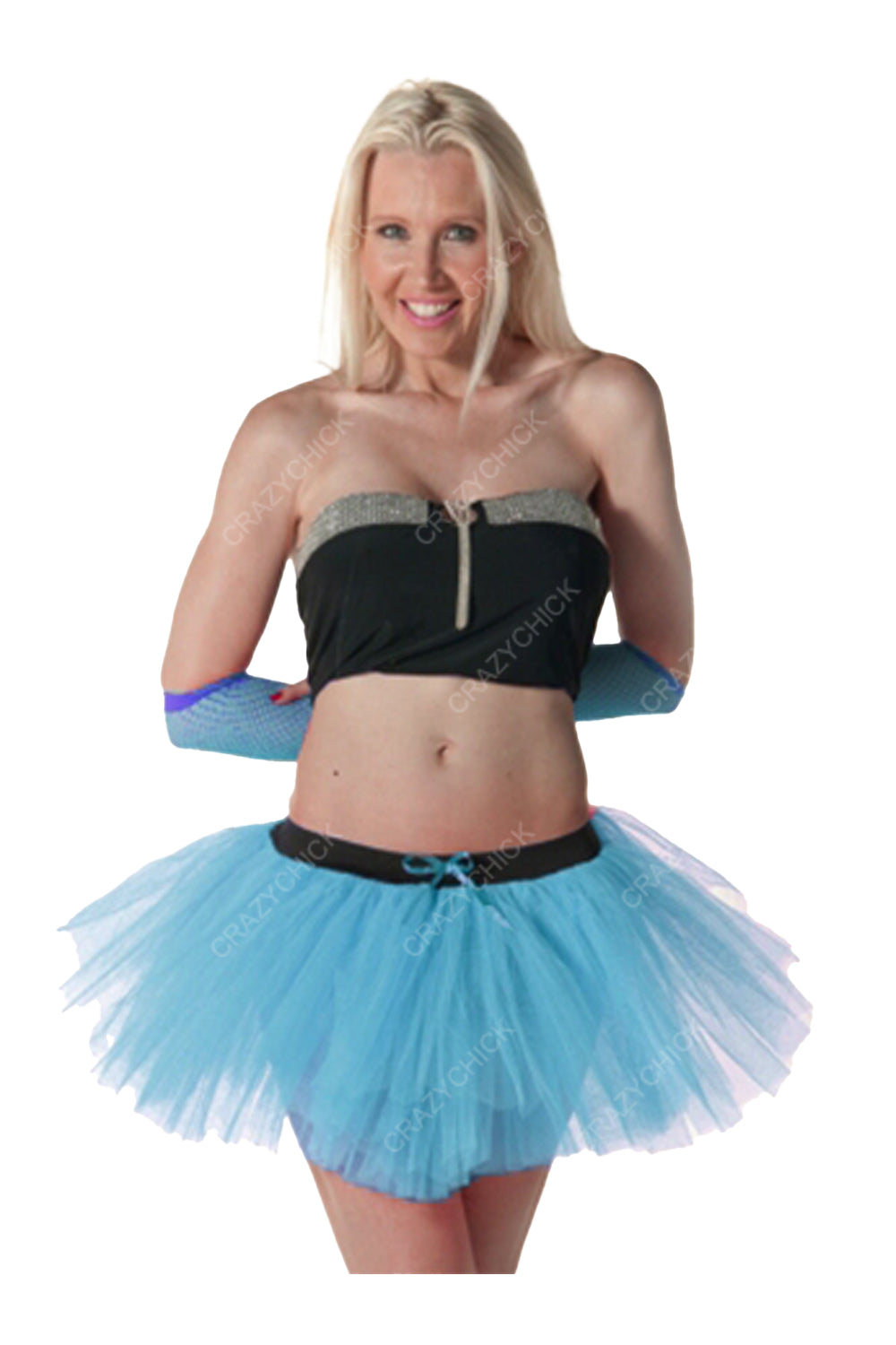 Crazy Chick Adult 3 Layers Turquoise Tutu Skirt