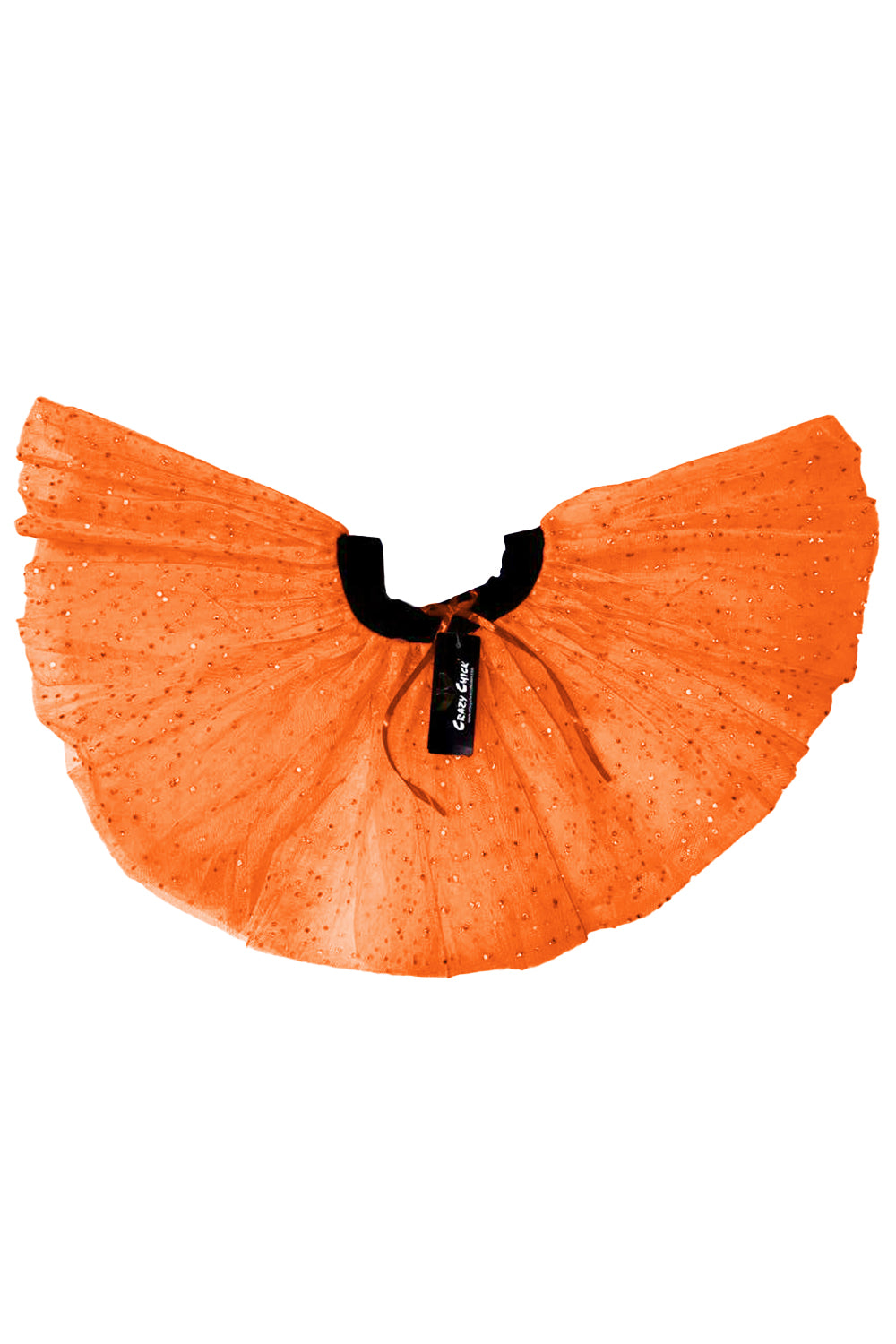 Crazy Chick Adult 3 Layers Orange Sequin Tutu Skirt